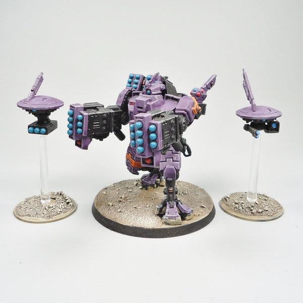 Warhammer 40k Army Tau Empire Broadside Battlesuit Painted and Based