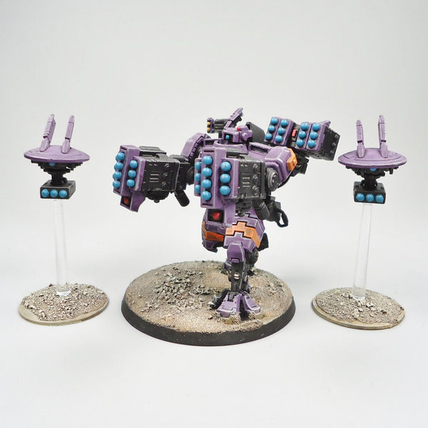 Warhammer 40k Army Tau Empire Broadside Battlesuit Painted and Based