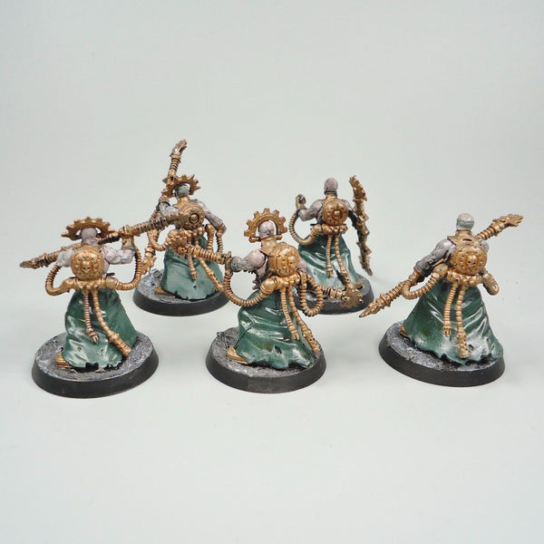 Warhammer 40k Army Adeptus Mechanicus Fulgurite Electro-Priests x5 Painted