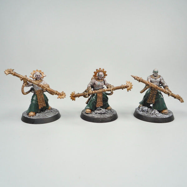 Warhammer 40k Army Adeptus Mechanicus Fulgurite Electro-Priests x5 Painted