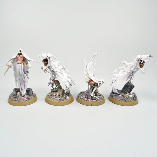 Warhammer Age Of Sigmar Army Nighthaunt Myrmourn Banshees x4 Painted