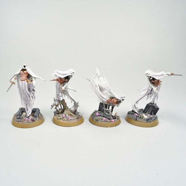 Warhammer Age Of Sigmar Army Nighthaunt Myrmourn Banshees x4 Painted