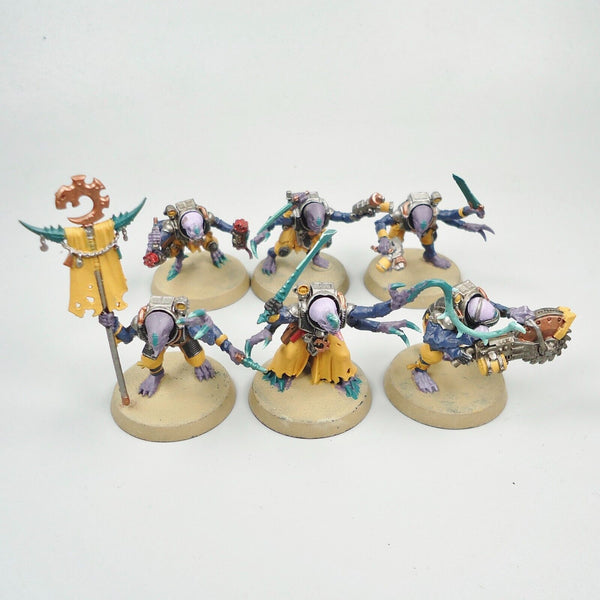 Warhammer 40k Army Genestealer Cults Acolyte Hybrids x6 Painted