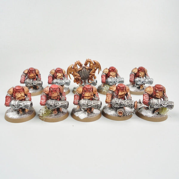 Warhammer Age Of Sigmar Army Dwarf Cities Of Sigmar Irondrakes x10 Painted