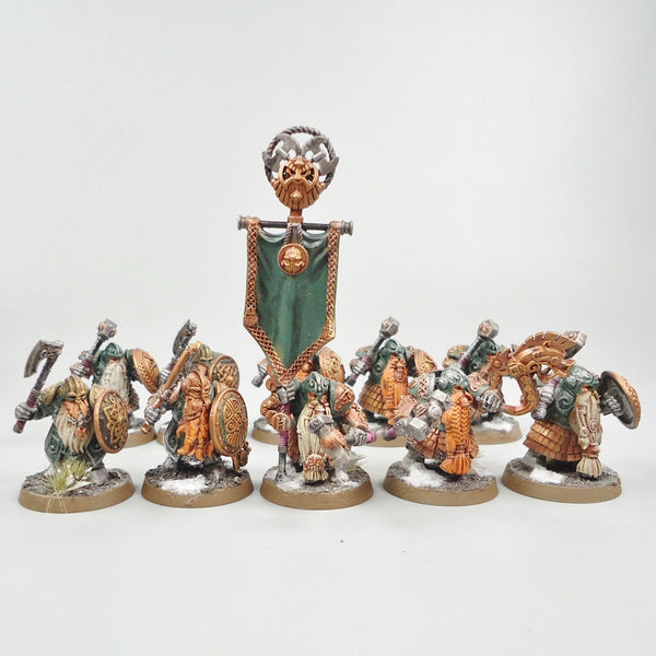 Warhammer Age Of Sigmar Army Dwarf Cities Of Sigmar Dwarf Warriors x10 Painted