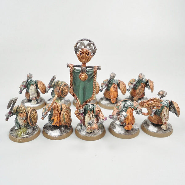 Warhammer Age Of Sigmar Army Dwarf Cities Of Sigmar Dwarf Warriors x10 Painted