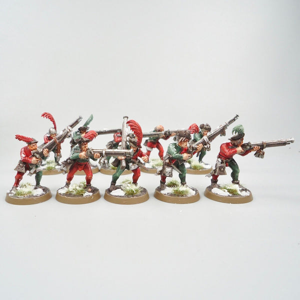 Warhammer Age Of Sigmar Army Empire Handgunners x10 Painted