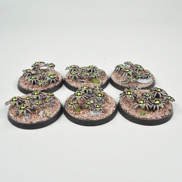 Warhammer 40k Army Necrons Necron Scarab Bases x6 Painted