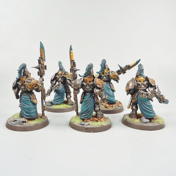 Warhammer 40k Army Adeptus Custodes Custodians x5 Painted