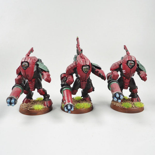 Warhammer 40k Army Tau Empire Stealth Suits x3 Painted and Based