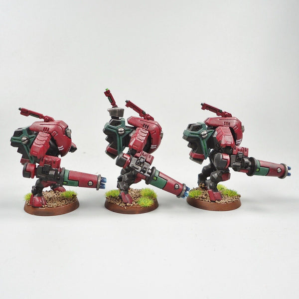 Warhammer 40k Army Tau Empire Stealth Suits x3 Painted and Based