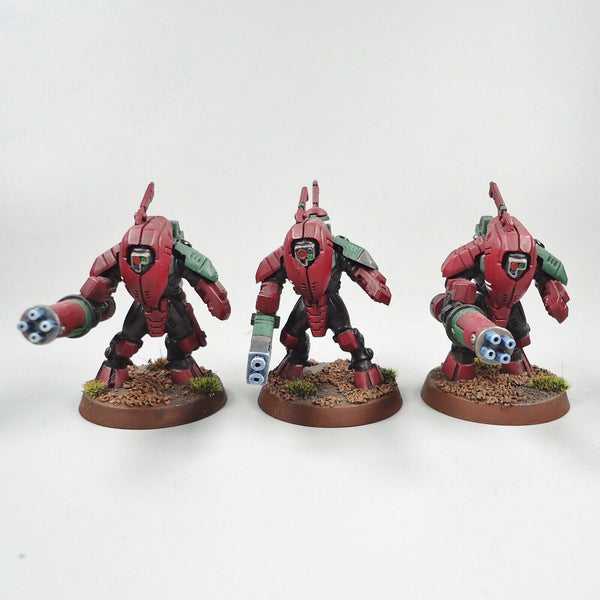 Warhammer 40k Army Tau Empire Stealth Suits x3 Painted and Based