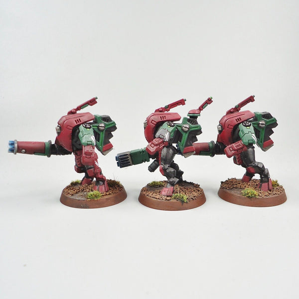 Warhammer 40k Army Tau Empire Stealth Suits x3 Painted and Based