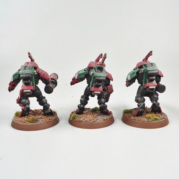 Warhammer 40k Army Tau Empire Stealth Suits x3 Painted and Based