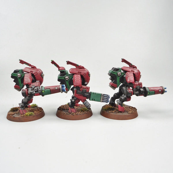 Warhammer 40k Army Tau Empire Stealth Suits x3 Painted and Based