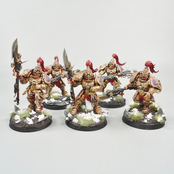 Warhammer 40k Army Adeptus Custodes Custodian Guard Squad Painted