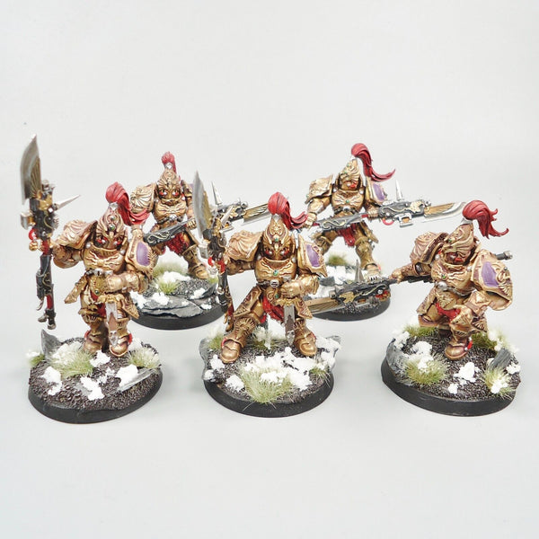 Warhammer 40k Army Adeptus Custodes Custodian Guard Squad Painted