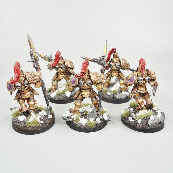 Warhammer 40k Army Adeptus Custodes Custodian Guard Squad Painted