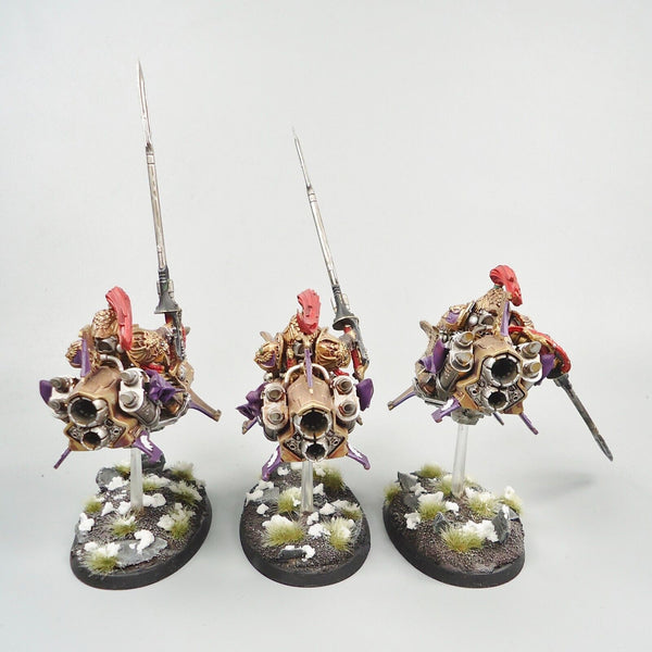 Warhammer 40k Army Adeptus Custodes Vertus Praetors x3 Painted