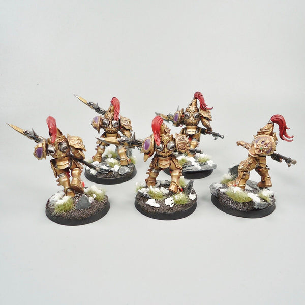 Warhammer 40k Army Adeptus Custodes Custodian Guard Squad Painted