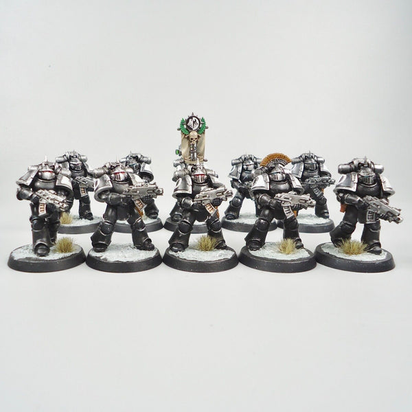 Warhammer 30k Army Space Marines Raven Guard Horus Heresy Tactical Squad Painted