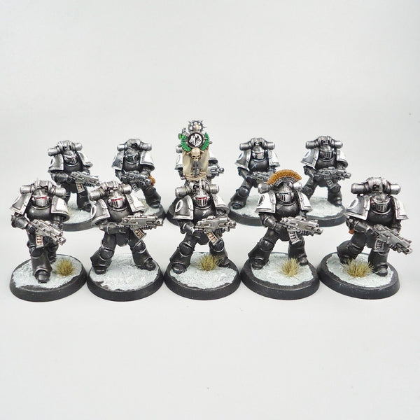 Warhammer 30k Army Space Marines Raven Guard Horus Heresy Tactical Squad Painted