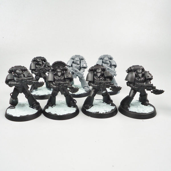 Warhammer 30k Army Raven Guard Horus Heresy Marines x7 Unpainted / Undercoated