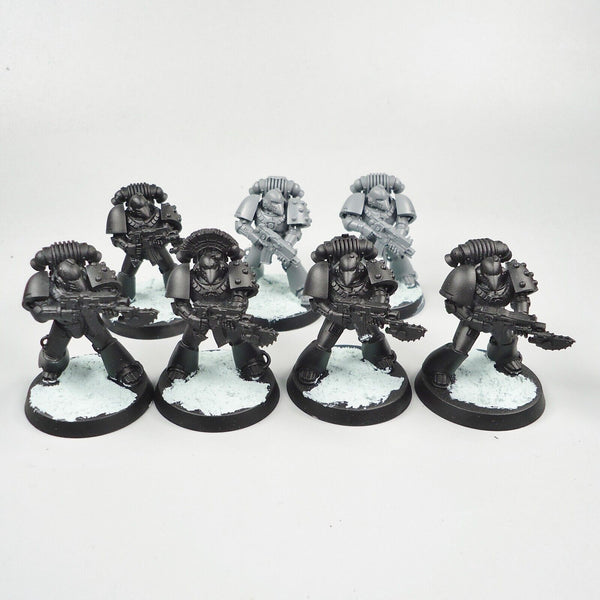 Warhammer 30k Army Raven Guard Horus Heresy Marines x7 Unpainted / Undercoated