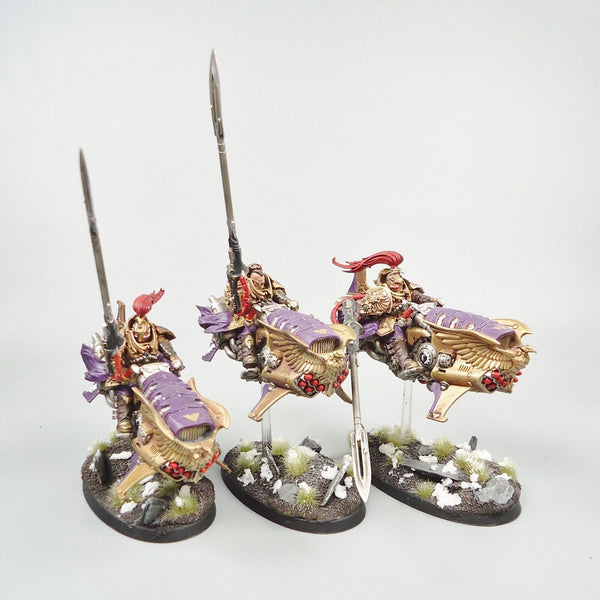 Warhammer 40k Army Adeptus Custodes Vertus Praetors x3 Painted