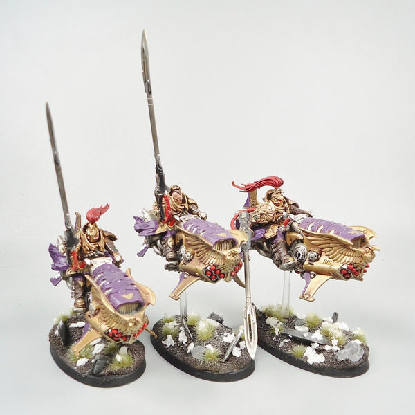 Warhammer 40k Army Adeptus Custodes Vertus Praetors x3 Painted