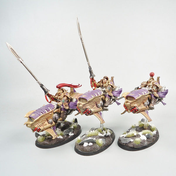 Warhammer 40k Army Adeptus Custodes Vertus Praetors x3 Painted