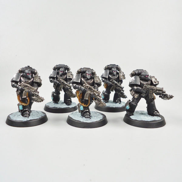 Warhammer 30k Army Raven Guard Horus Heresy Tactical Marines x5 painted