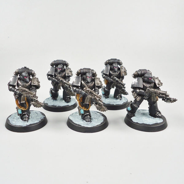 Warhammer 30k Army Raven Guard Horus Heresy Tactical Marines x5 painted