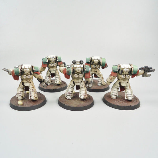 Warhammer 30k Army Death Guard Horus Heresy Cataphractii Terminators x5 Painted