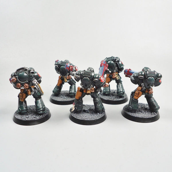 Warhammer 40k Army Space Marines Dark Angels Primaris Hellblasters x5 Painted