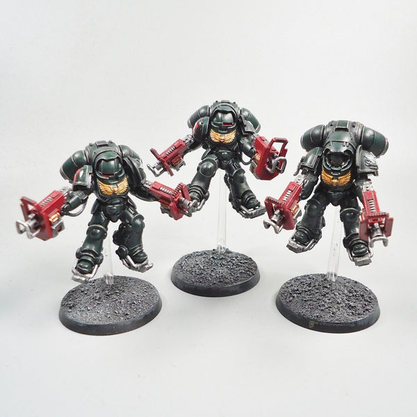 Warhammer 40k Army Space Marines Dark Angels Primaris Inceptors x3 Painted