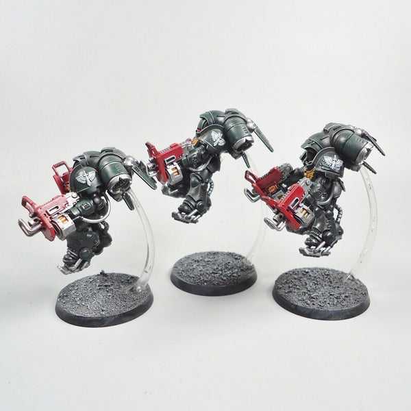 Warhammer 40k Army Space Marines Dark Angels Primaris Inceptors x3 Painted