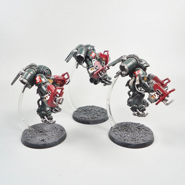 Warhammer 40k Army Space Marines Dark Angels Primaris Inceptors x3 Painted