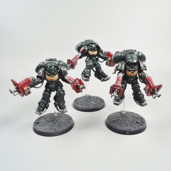 Warhammer 40k Army Space Marines Dark Angels Primaris Inceptors x3 Painted