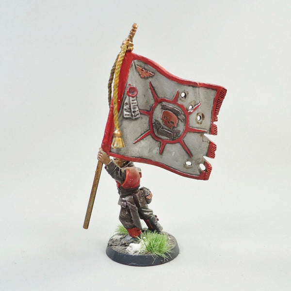 Warhammer 40k Army Astra Militarum Imperial Guard Command Banner man Painted