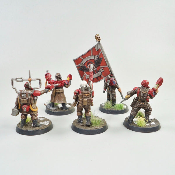 Warhammer 40k Army Astra Militarum Imperial Guard Cadian Command Squad Painted