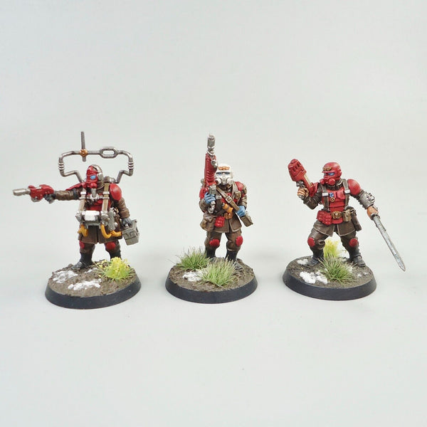 Warhammer 40k Army Astra Militarum Imperial Guard Cadian Command Squad Painted