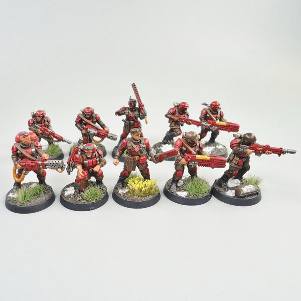 Warhammer 40k Army Astra Militarum Imperial Guard Cadian Shock Troops x10