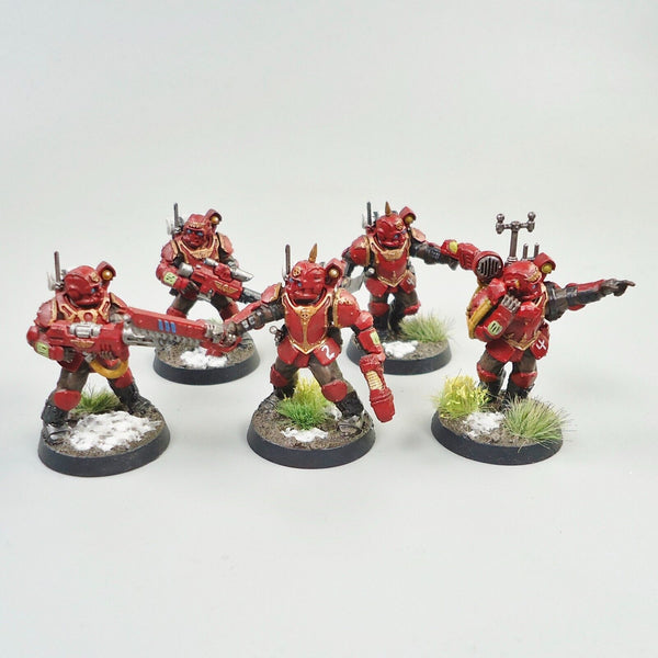 Warhammer 40k Army Astra Militarum Imperial Guard Tempestus Scions x5 Painted