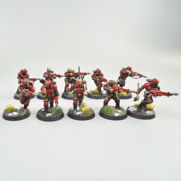 Warhammer 40k Army Astra Militarum Imperial Guard Cadian Shock Troops x10