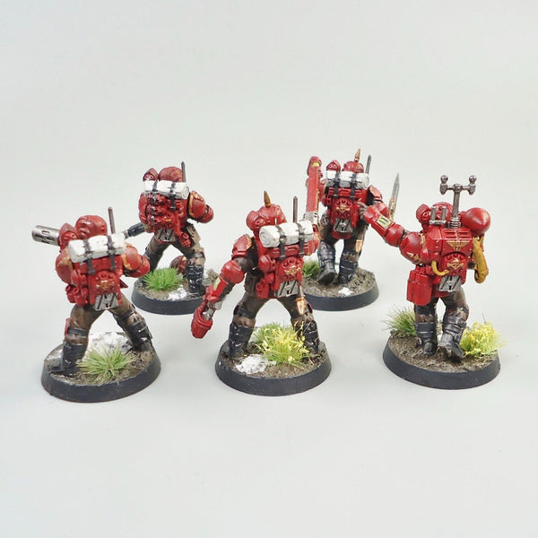 Warhammer 40k Army Astra Militarum Imperial Guard Tempestus Scions x5 Painted