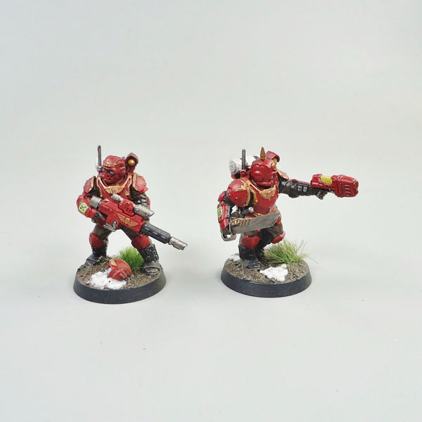 Warhammer 40k Army Astra Militarum Imperial Guard Tempestus Scions x5 Painted