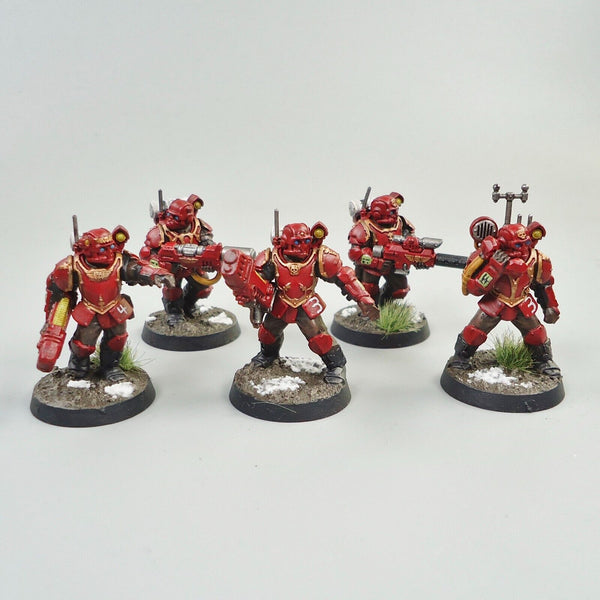 Warhammer 40k Army Astra Militarum Imperial Guard Tempestus Scions x5 Painted