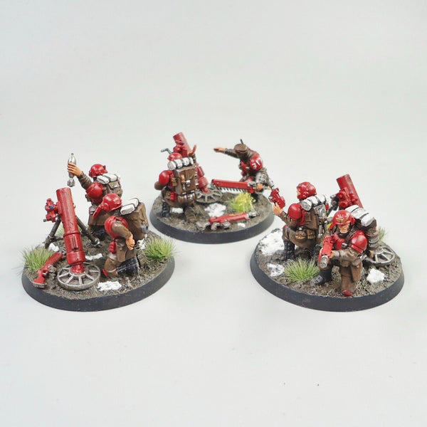 Warhammer 40k Army Astra Militarum Imperial Guard Heavy Weapons Squad Painted