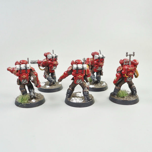 Warhammer 40k Army Astra Militarum Imperial Guard Tempestus Scions x5 Painted